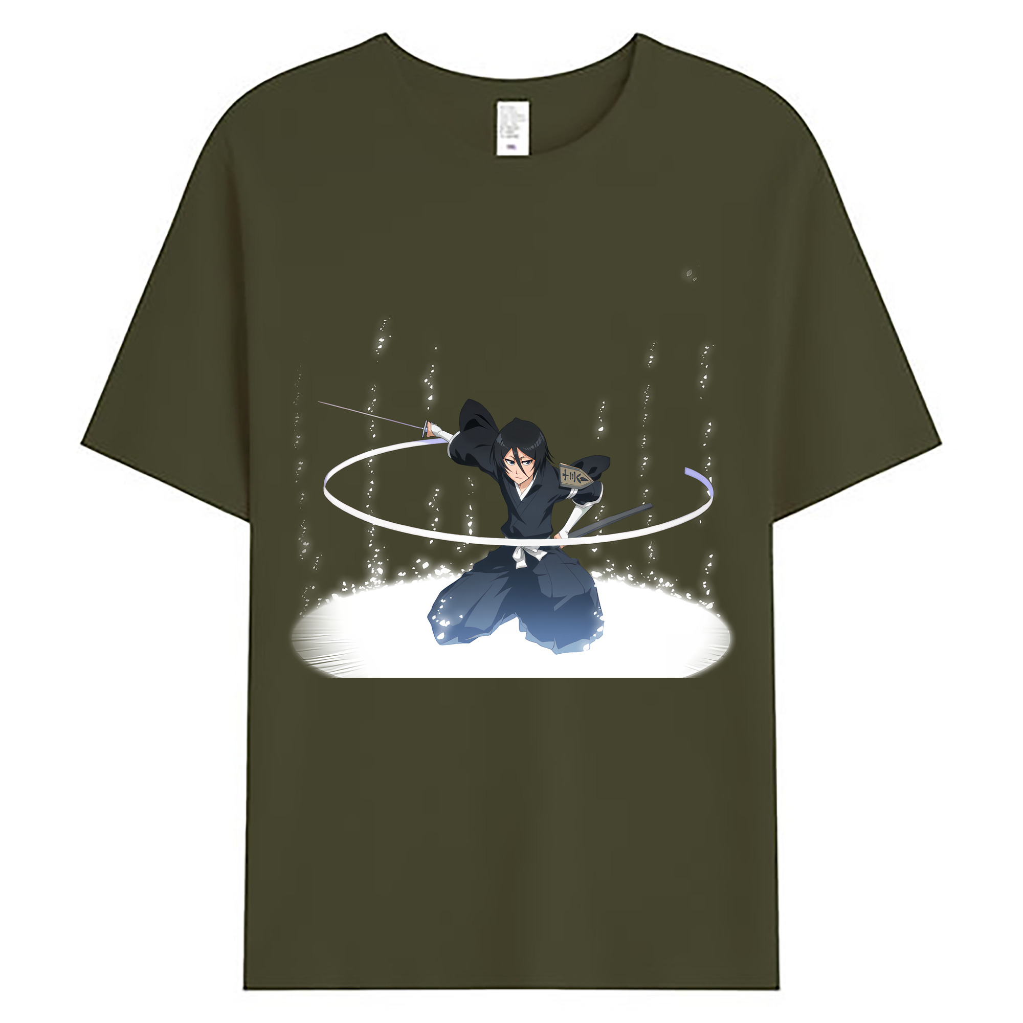 （画像用） ブリーチ 朽木ルキア BLEACH Kuchiki Rukia 綿100％ メンズ半袖Tシャツ｜肌触りやわらか＆通気性